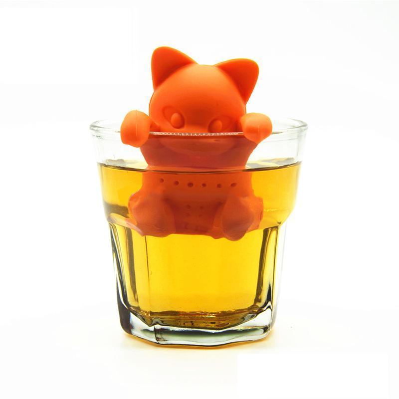 Infuseur à Thé Chat Orange