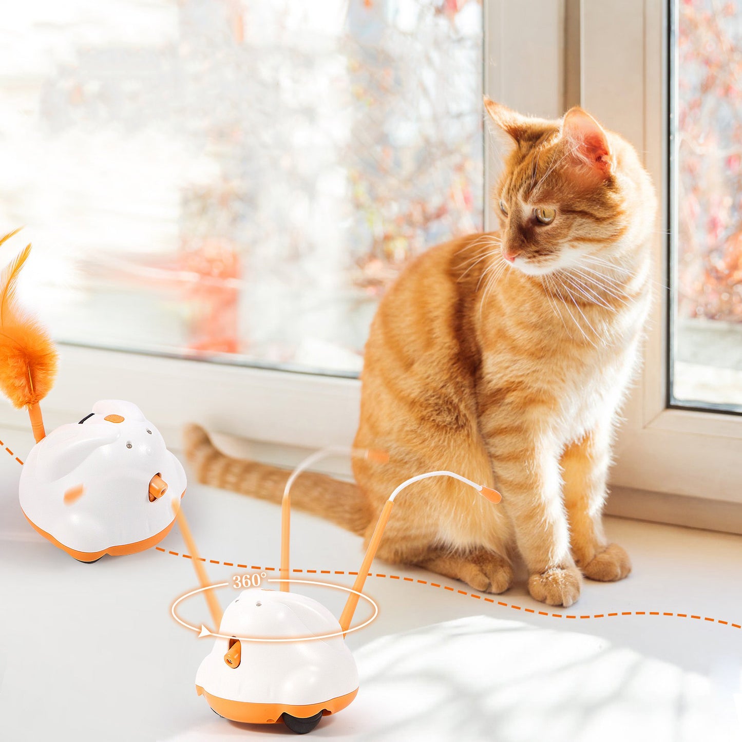 Jouet interactif pour chat smart pilou