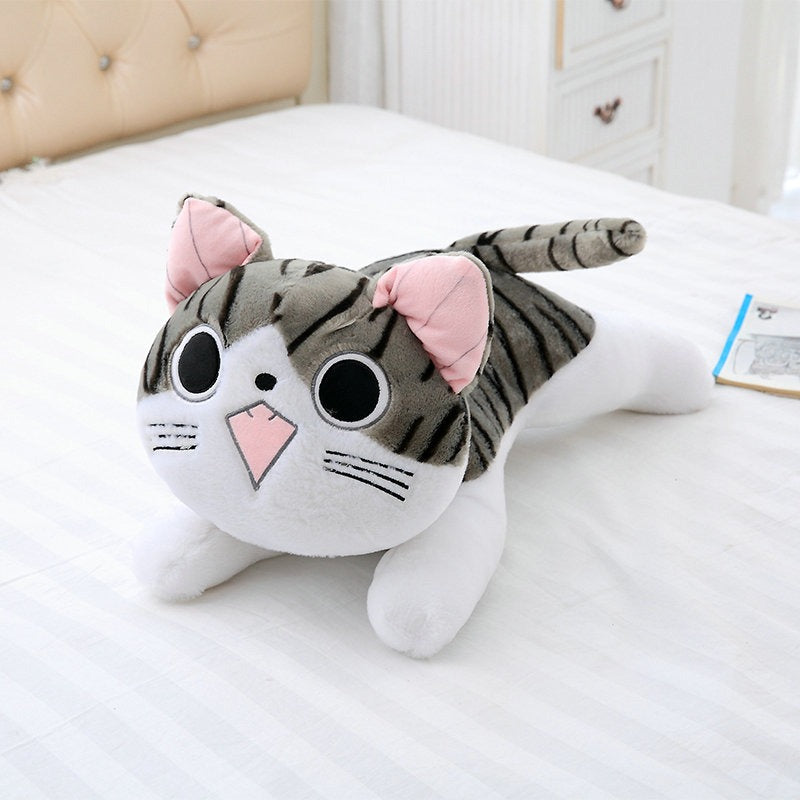 Peluche chat kawaii aux grands yeux