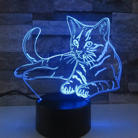 Lampe Chat 3D