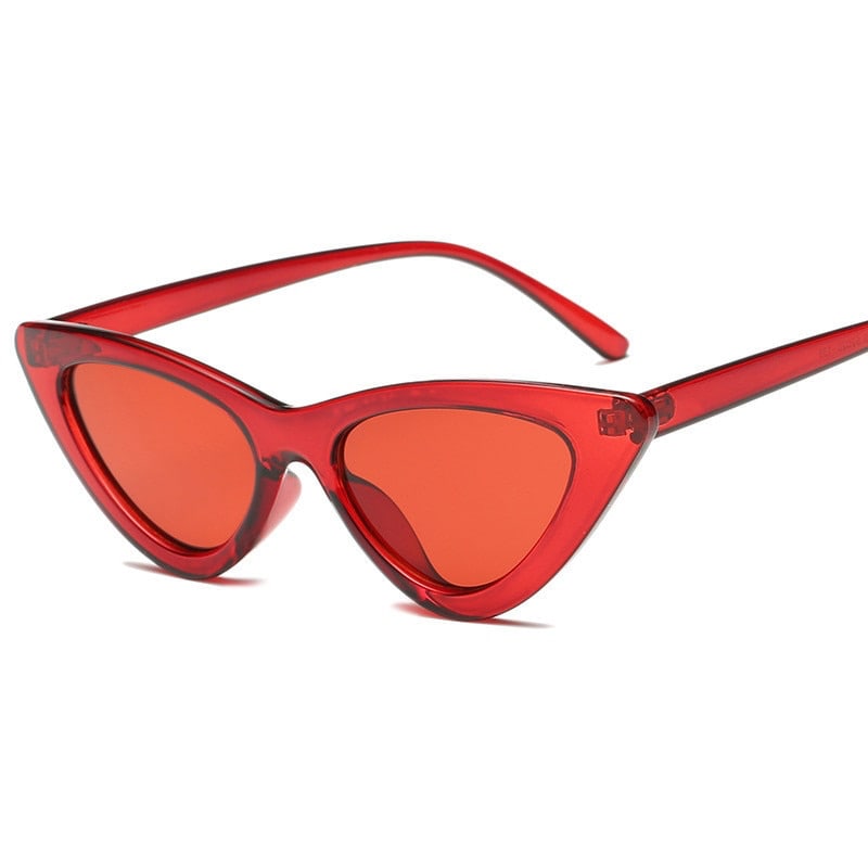 Lunette de Soleil Femme Yeux Chat Rouge