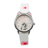 Montre Chat Fille Blanche