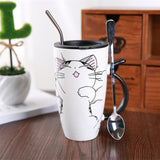 Mug Chat Thermos Heureux