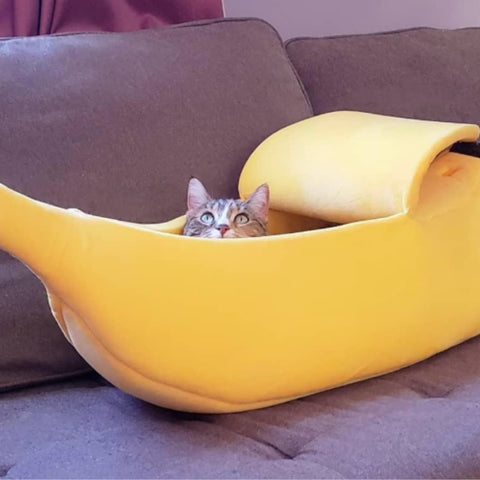 Panier Pour Chat en Forme de Banane