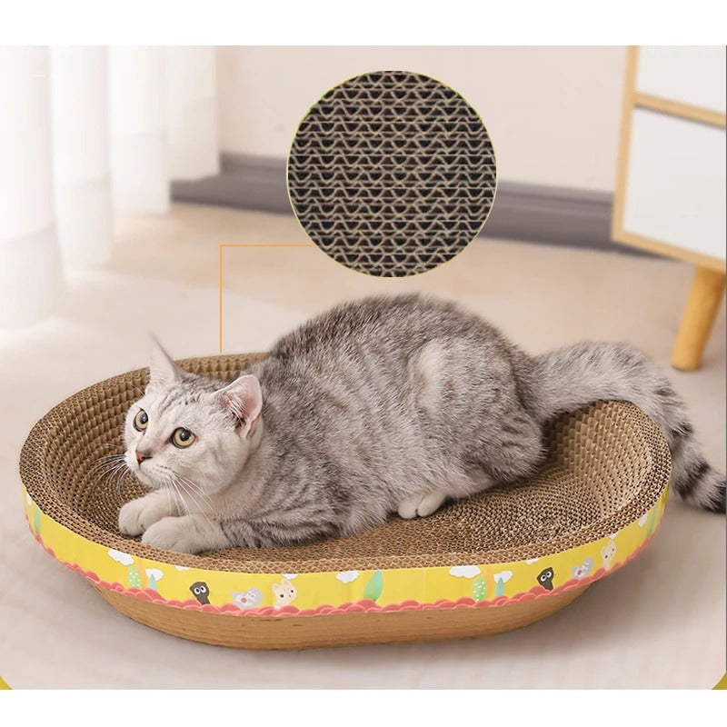 Griffoir pour chat en forme de panier