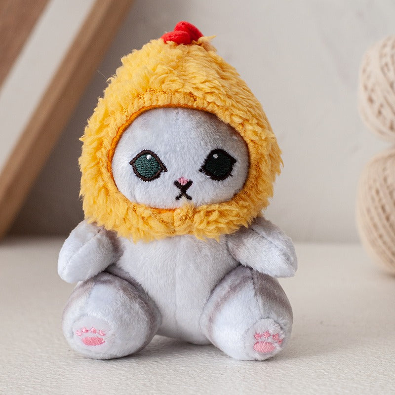 Peluche chat chapoule