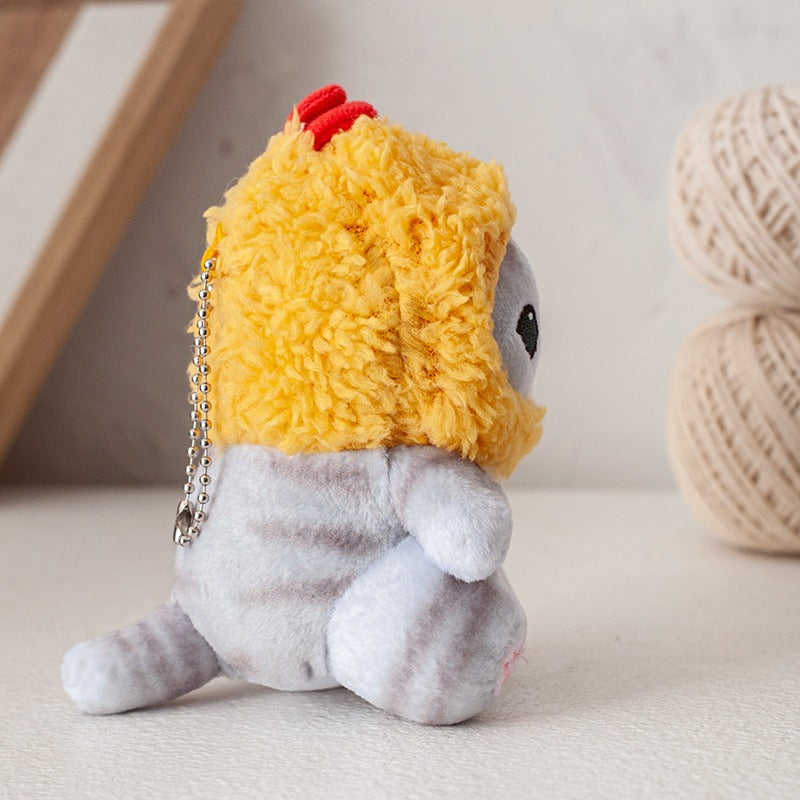 Peluche chat chapoule