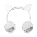 Casque oreilles de chat à paillettes