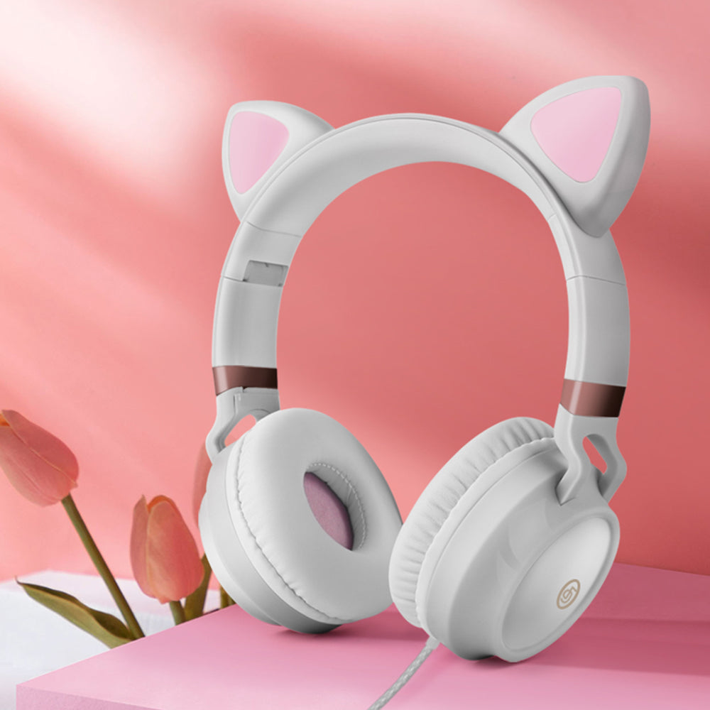 Casque audio oreilles de chat pour petite fille avec limitation de volume -  Allis' au pays du test