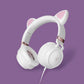 Casque oreilles de chat doux pour petite fille