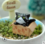 Figurine chat de jardin