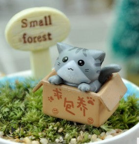 Figurine chat de jardin