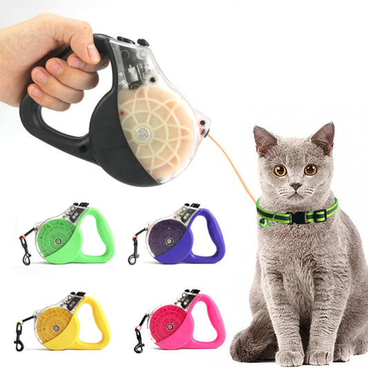 Laisse pour chat intérieur transparent