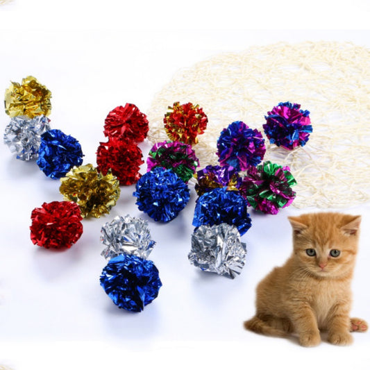 Jouet pour chat boule en Mylar froissée