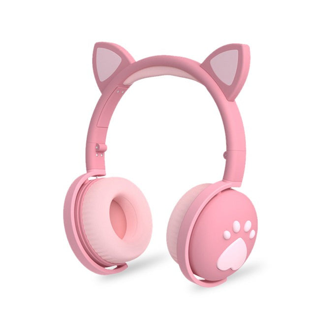 Casque oreilles de chat avec patte