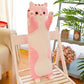 Coussin chat long et doux