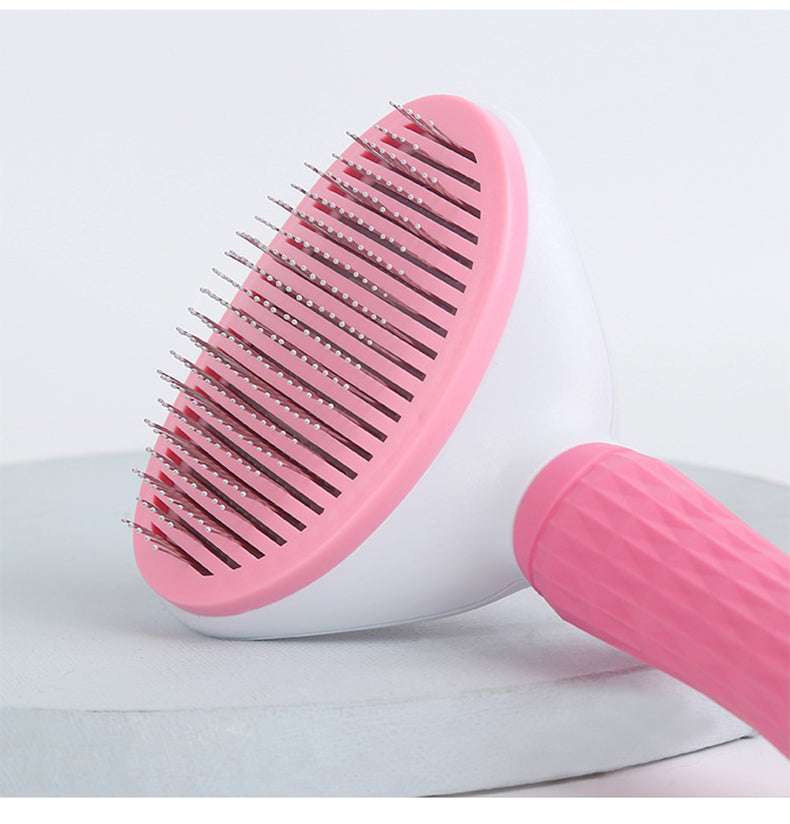 Brosse pour chat auto-nettoyante en un clic