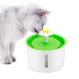 Fontaine d'eau pour chat automatique avec fleur