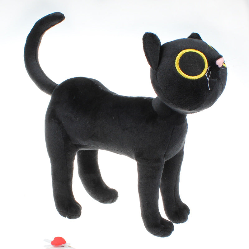 Peluche chat noir 32cm gamme signature 