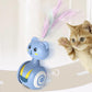 Jouet pour chat ours à plumes