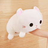 Peluche chat blanc rond