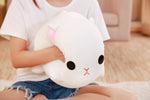 Peluche chat blanc rond