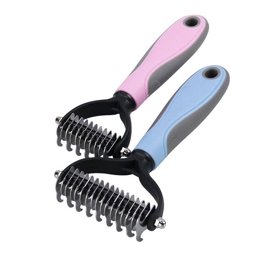 Brosse pour chat double face