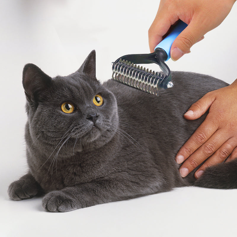 Brosse pour chat double face