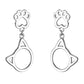 Boucles d'oreilles en forme de patte de chat