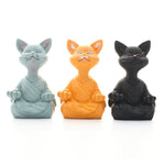 Figurine chat bouddha fantaisie