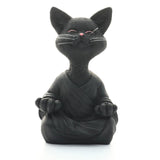 Figurine chat bouddha fantaisie