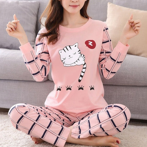 Pyjama chat femme sleepy cat