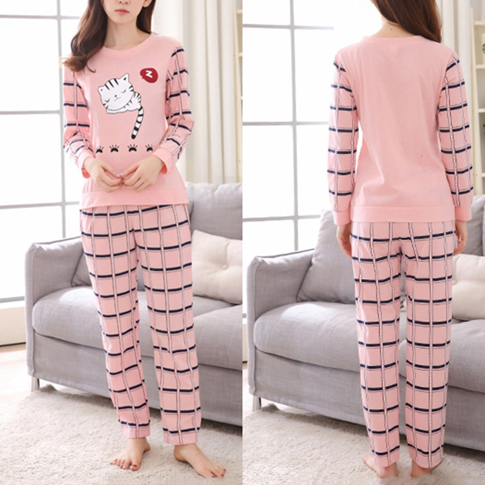 Pyjama-chat-femme-sleepy-cat-rose