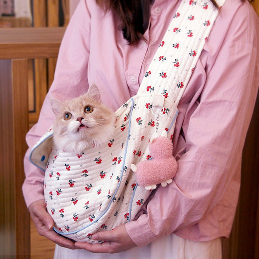 Sac-de-Transport-Pour-Chat-Besace-en-tissu
