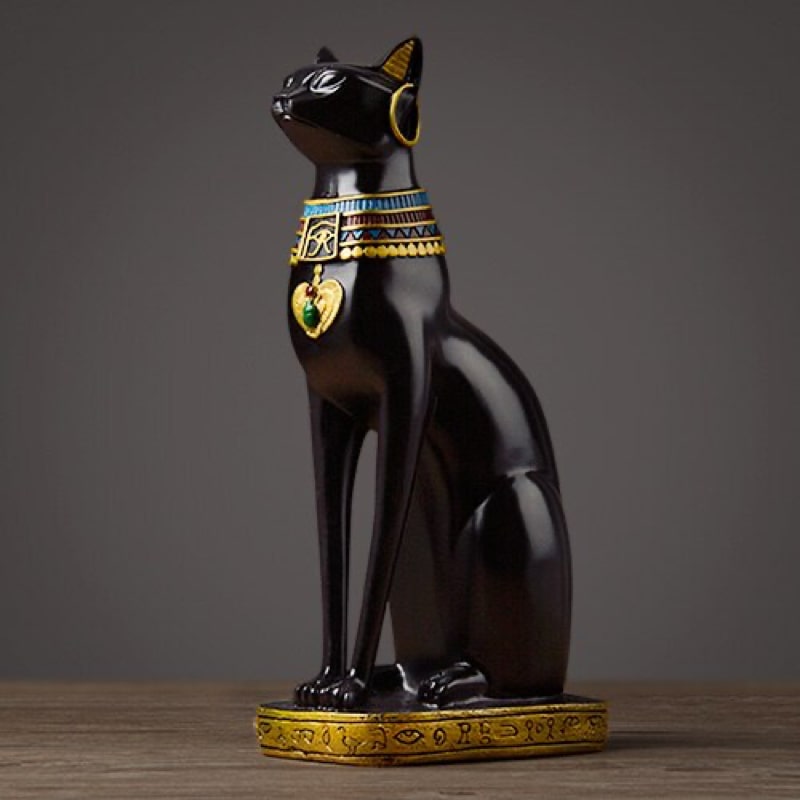 Statue Chat Égyptien Vintage