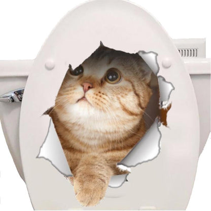 Stickers Abattant WC Chat