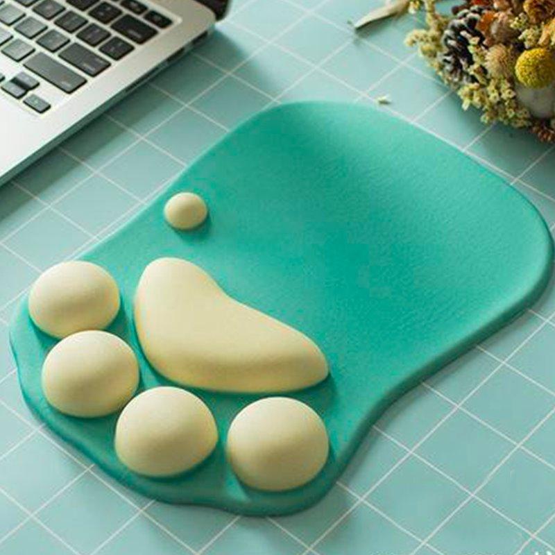 Tapis de Souris Patte de Chat Vert & Jaune