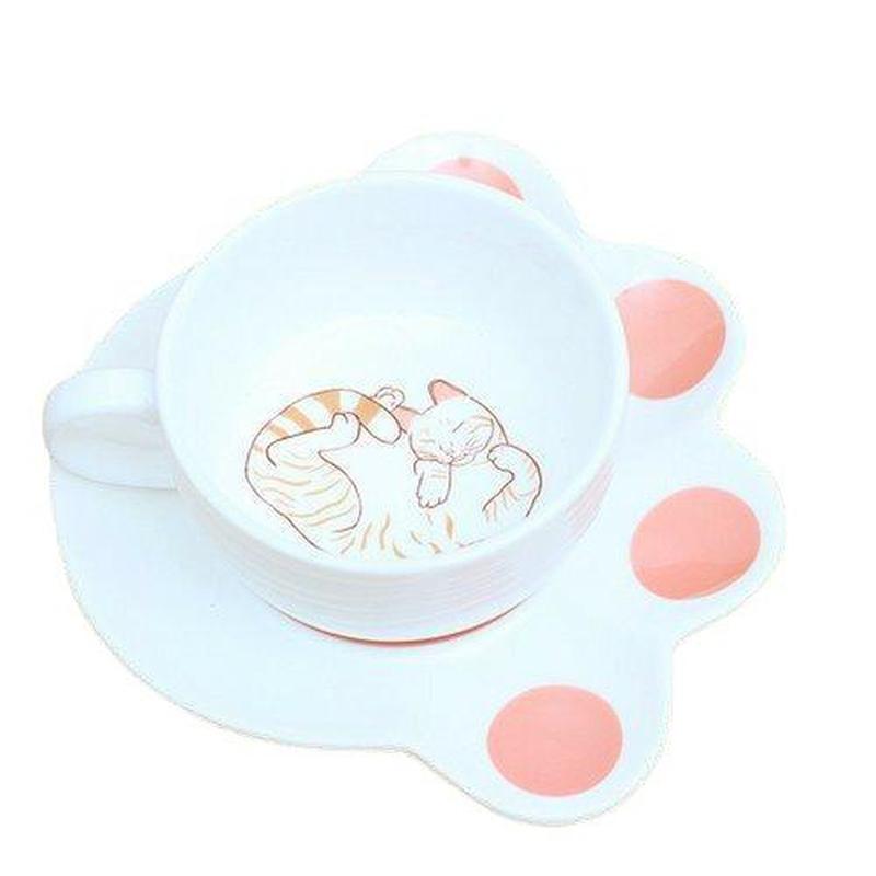 Tasse Chat Porcelaine 