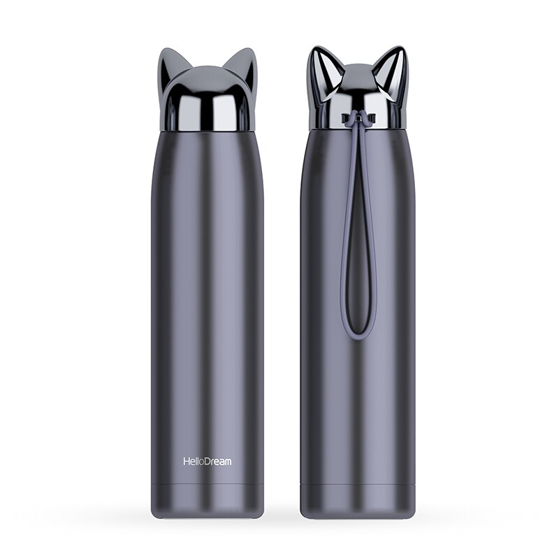 Thermos Chat Avec Oreilles Gris